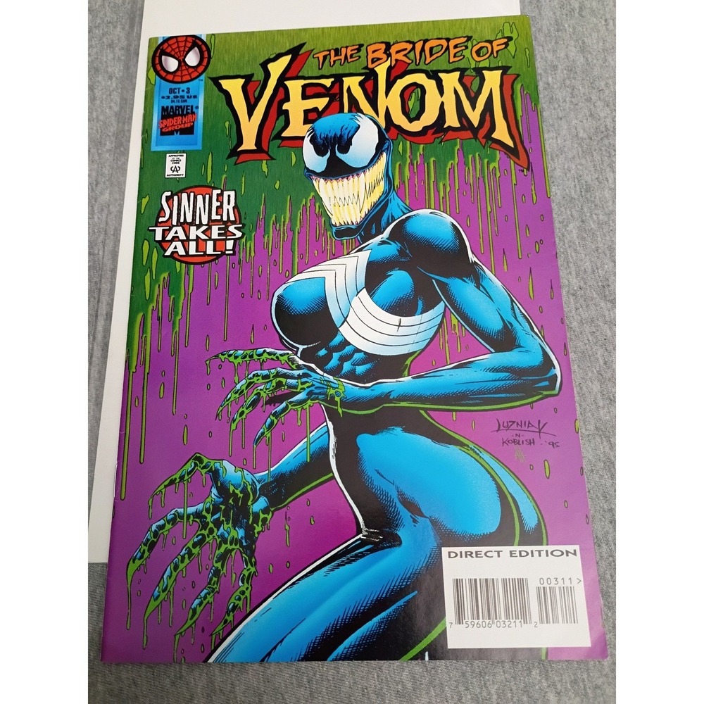 Marvel Venom Sinner Takes All 3 1995 Bride of Venom She-Venom 1st Appearance
